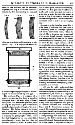 page en noir et blanc avec un dessin de lentille en coupe.