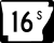 Highway 16S marker