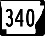 Highway 340 marker