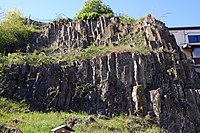 Aufgelassener Säulenbasalt Steinbruch