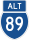State Route ALT89 marker