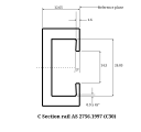 C-type DIN rail