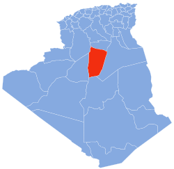 Map of districts of El Menia