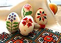 Decorated Easter eggs from the Luhansk region of Ukraine