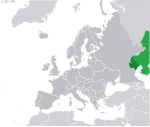 Map showing Kazakhstan in Europe