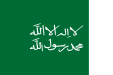 Flag of the first three Saudi states, 1744-1913 (hoist at right)
