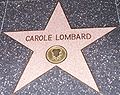Carole Lombard's star on the Hollywood Walk of Fame taken August 1995.