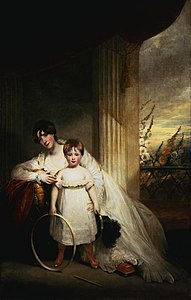 Georgiana St Leger and her son Pascoe St Leger Grenfell c.1800