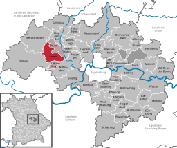 Läget för Laaber i Landkreis Regensburg