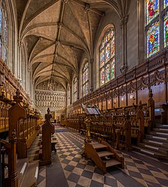The interior of the chapel of Magdalen College