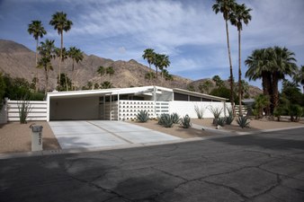 Mid-century modern home built by the Alexander Construction Company, Palm Springs, California