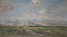 Vue de l'Orbieu près Nevian (Aude) (1883)