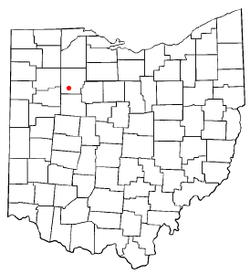 Location of Jenera, Ohio