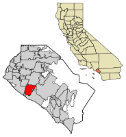 Location of Costa Mesa in Orange County, California