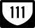 Highway 111 Spur marker