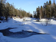 Vue du Parc de la rivière-du-Moulin, à Chicoutimi