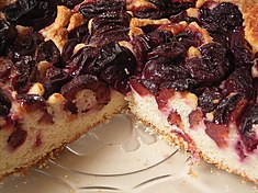 A contemporary plum cake