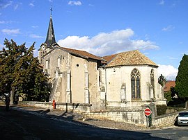 The church in Pont-Saint-Vincent