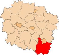 Location within the voivodeship