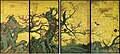 Plum tree, painted on a set of four sliding doors by Kanō Sanraku, 17th-century Japan