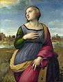 《歷山的聖凱瑟琳（英語：Saint Catherine of Alexandria (Raphael)）》（Saint Catherine of Alexandria），1507年-1508年，收藏於英國國家美術館