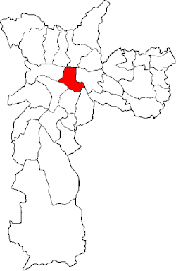 Location of the Subprefecture of Sé in São Paulo