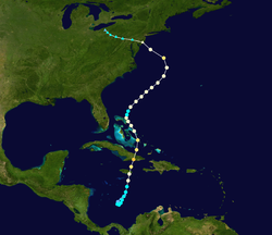 Trajectoire de Sandy