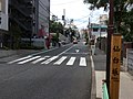 仙台坂を西方向に昇（2017年9月24日撮影）
