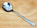 Stainless steel bouillon spoon