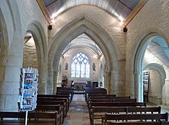 Chapelle Notre-Dame de Tréminou : vue intérieure d'ensemble.