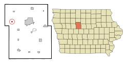 Location of Barnum, Iowa