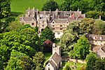 Wytham Abbey and attached wall