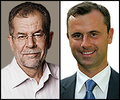 Alexander Van der Bellen in 2006 and Norbert Hofer in 2007