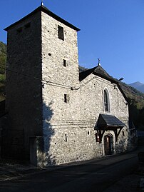 La chiesa di San Giovanni Battista a Béon.