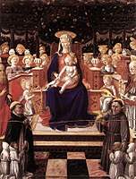 Madone à l’Enfant avec Anges et Saints