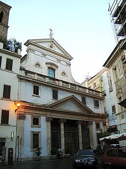 Exteriören vid Piazza di Sant'Eustachio.