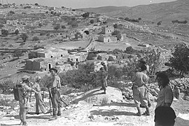 IDF forces near Beit Natif (near Hebron) after it was occupied, October