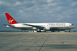 Boeing 767-300ER on wet lease from Martinair in 1996.
