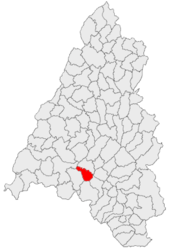 Location within Bihor County