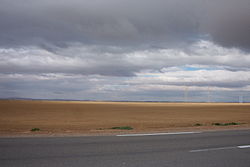Landscape of the Chott el Hodna south of M'Sila