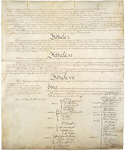 United States Constitution, page 4 at Timeline of drafting and ratification of the United States Constitution, by the Constitutional Convention
