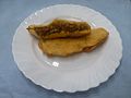 Aloo Pie mit Mangochutney und Chilisauce