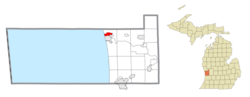 Location within Ottawa County