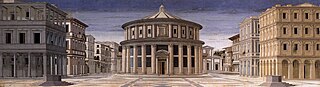 Attributed to Piero della Francesca Ideal City, 60 x 200 cm