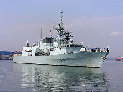 HMCS St. John's (FFH 340) in Gdynia harbor, Poland