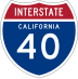 Interstate 40 marker