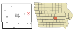 Location of Oakland Acres, Iowa