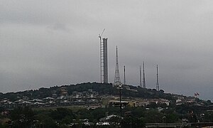 Küçük Çamlıca TV Radio Tower, construction in June 2017