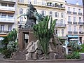 La Reprise du vainqueur, statue d'Arthur Le Duc, square Mérimée