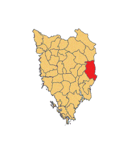 Location of Kršan municipality in Istria